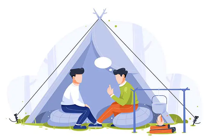 Tent Camping Truth or Dare Game